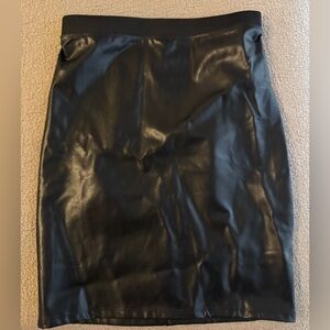 NWOT Hatch The Vegan Stretch Leather Mini Skirt, S